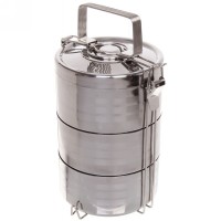 Контейнер для продуктов металлический 13,5*19,5 см 3 уровня термо 306-300