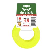 Леска для триммера SQUARE квадрат 1,6мм х 15м SQ 16-15