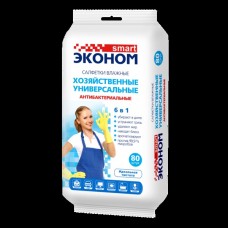 Салфетки влажные SMART Эконом антибактериальные 80шт 317-2117