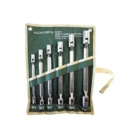 Набор ключей  6шт 8-22 торцевых шарнирных на полотне RF-5074 49577