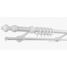 Карниз 2-рядный 3м Эра Белый ясень Карниз 2-рядный 3м Эра Белый ясень