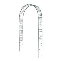Арка разборная 230х120х27 см Песочные часы (металл зеленая) А1108/ДК-035