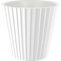 Кашпо Sand 15,8л на колесиках белый InGreen