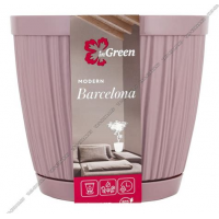 Кашпо Barcelona 6.5л морозная слива InGreen
