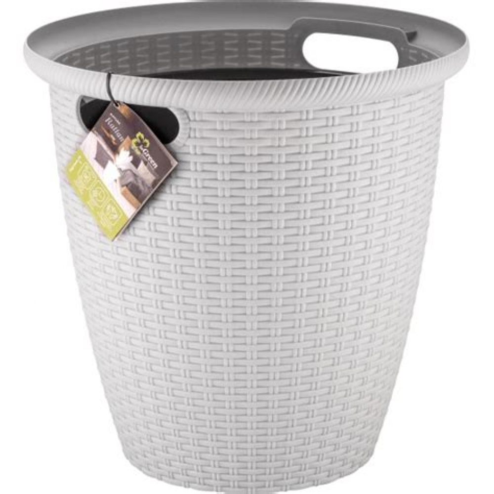 Кашпо Rattan 50л/27л белоснежный жасмин InGreen