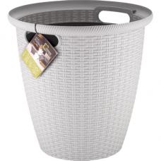Кашпо Rattan 50л/27л белоснежный жасмин InGreen