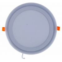 Светильник светодиодный потолочный RLP-BL 24Вт,220В,4000К 195мм c подсветкой белый