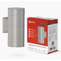 Светильник уличный двусторонний ЦИЛИНДР-2-GX53 GR алюм под лампу 2хGX53 230B серый IP65 