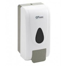 Дозатор д/жидк.мыла пластик белый с педалью с глазком 1000мл 714