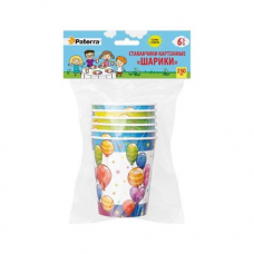 Стакан картонный Шарики 0,25 1/6