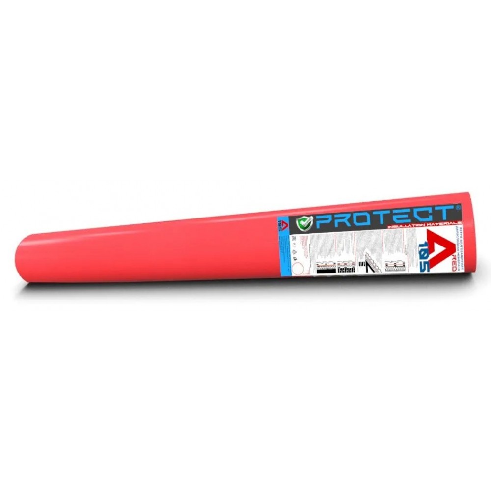 Пленка кровельная гидро-ветрозащитная мембрана 105г/м2 PROTECT A105 RED (1,6м*43,75м=70м2) Пленка кровельная гидро-ветрозащитная мембрана 105г/м2 PROTECT A105 RED (1,6м*43,75м=70м2)