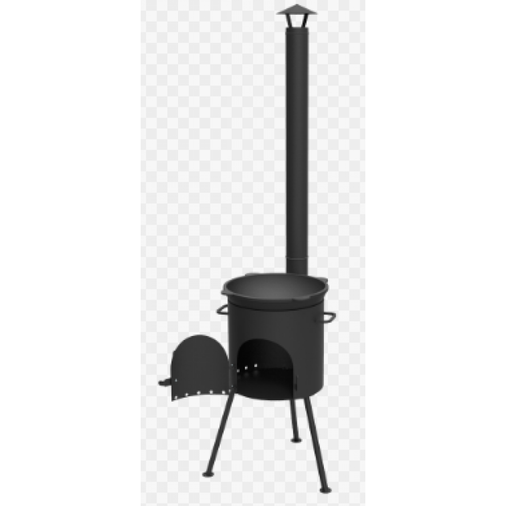 Печь под казан 12л Кукмара с трубой