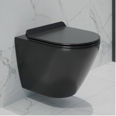 Унитаз K505BM подвесной черный матовый безободковый EG070003