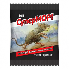 Приманка СуперМОР тесто от крыс и мышей 105г