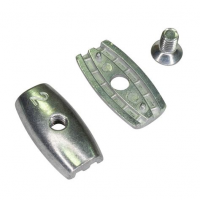 Зажим для троса  4мм (бочковой) (уп 2шт)