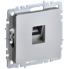 Розетка 1-я RJ45 РК10-БрА алюминий ИЭК