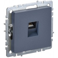 Розетка 1-я RJ45 РК10-БрМ маренго ИЭК