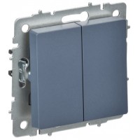 Выключатель 2кл. проходной скрытой установки ВС10-2-6-БрМ маренго ИЭК