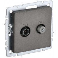 Розетка TV+SAT РТВ/РСп12-БрТБ тем бронза ИЭК 