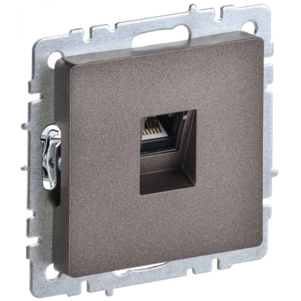 Розетка 1-я RJ45 РК10-БрТБ тем бронза ИЭК