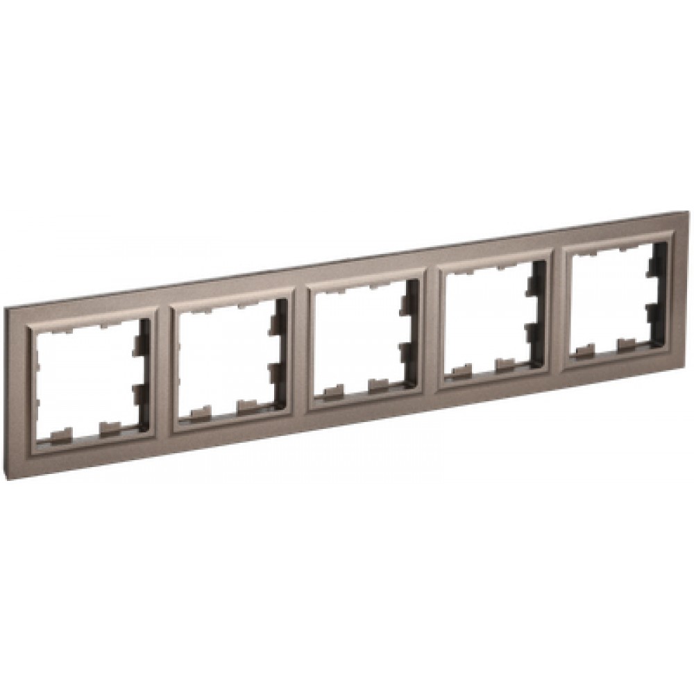 Рамка РУ-5-БрТБ пятерная тем бронза ИЭК Рамка РУ-5-БрТБ пятерная тем бронза ИЭК