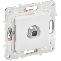 Розетка 1-я TV SK-A12W арк. белый IEK оконечная