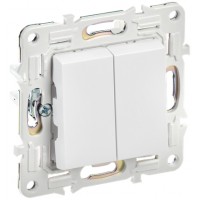 Выключатель 2кл. скрытой установки SK-V04W арк. белый IEK