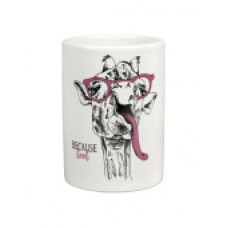 Стакан для зубных щеток керамика Happy giraffe 106416/ВCE0083AA-TB