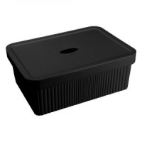 Лоток с крышкой VELVET 13л черный