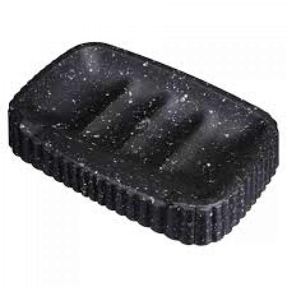 Мыльница VELVET 138х87х25мм черный гранит