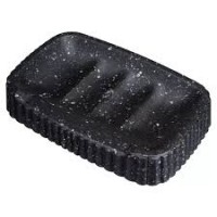 Мыльница VELVET 138х87х25мм черный гранит