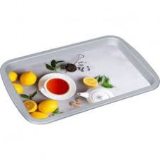 Поднос с декором 293х193х20мм светло-серый 43526623051