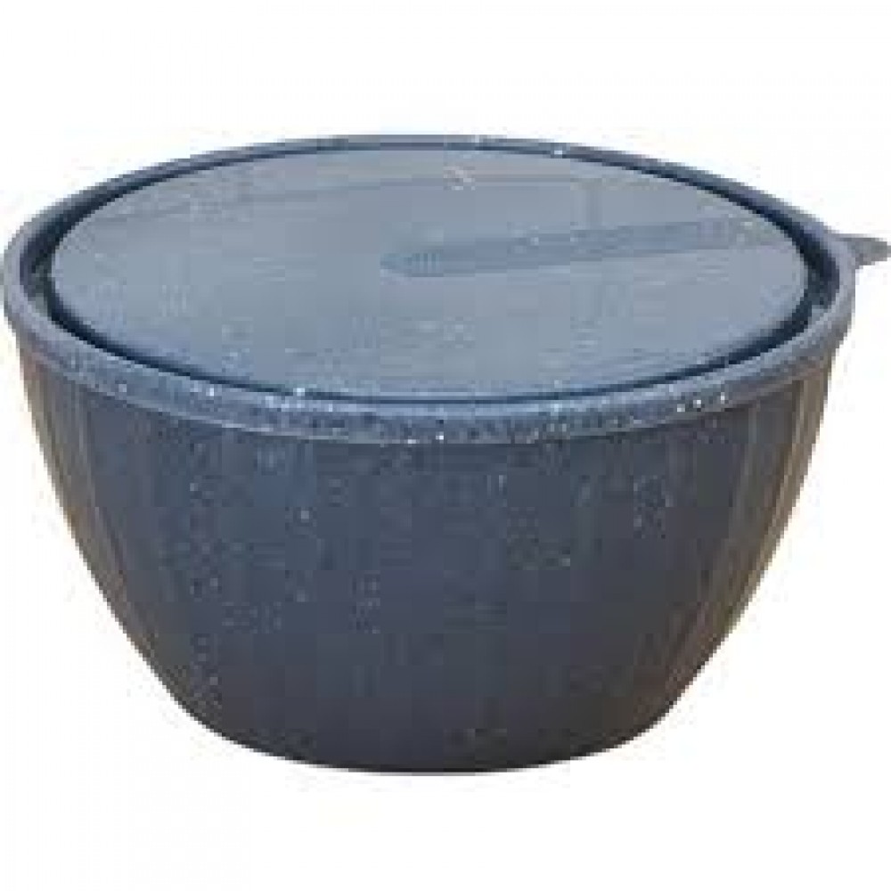 Салатник Sugar@Spice с крышкой 1,7л темный камень Салатник Sugar@Spice с крышкой 1,7л темный камень