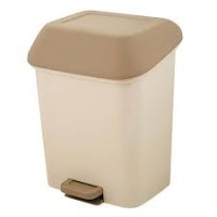 Контейнер для мусора 15л STEP с педалью кофейный SV4061