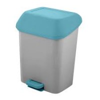 Контейнер для мусора 15л STEP с педалью небесный SV4061НБС