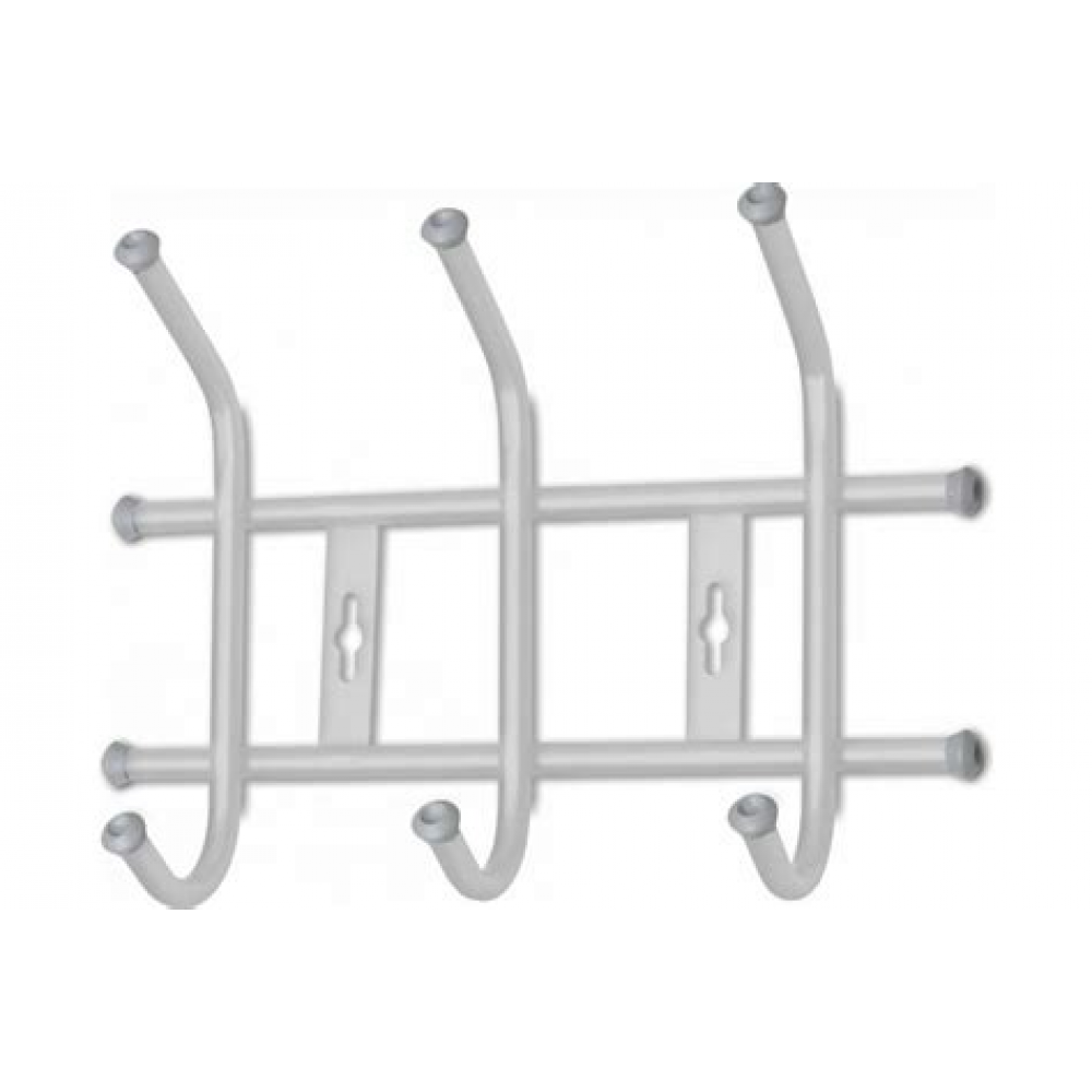 Вешалка настенная 3 крючка белый ВНТ3/МБ