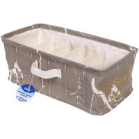 Коробка для хранения 6 ячеек ИДЕЯДОМА серый 32х17х12см 980-883