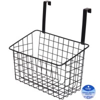 Корзина подвесная на дверь 27х12х22 ФАРГО черный 658-268