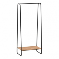 Вешалка гардеробная Скандинавия 21 с полкой черный ВГССП21Ч