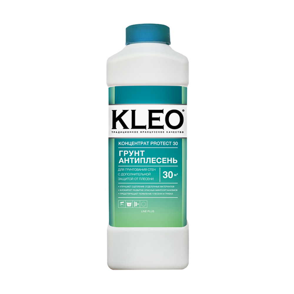 Грунтовка по бетону Антиплесень KLEO PROTECT30 Концентрат (1:2) 1л. 