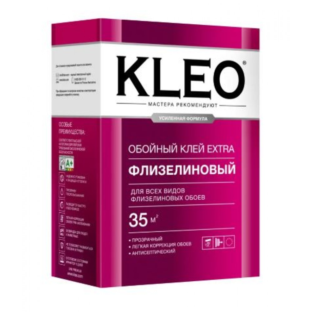 Клей обойный Флизелиновый KLEO EXTRA  35м2 240гр.