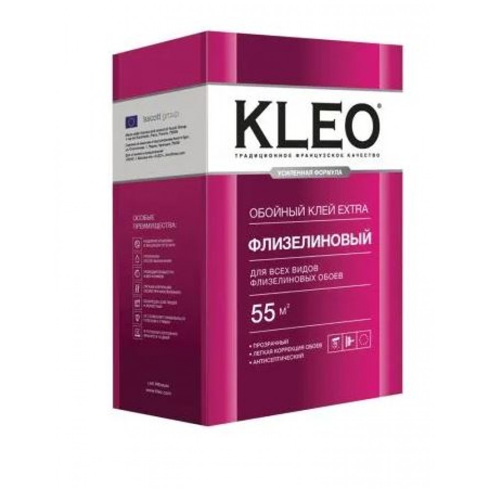 Клей обойный Флизелиновый KLEO EXTRA  55м2 380гр.