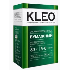 Клей обойный для Бумажных обоев KLEO OPTIMA 30м2 5-6 рулонов 120гр. ХХХ