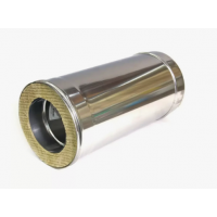 Труба-дымоход Термо L=0.5 м Ф210х115 (н/ж. ст. 0,8 мм + н/ж. ст.) AISI 304 Заказной ХХХ