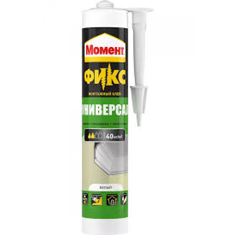Клей монтажный Белый Момент Универсал FIX 380гр. (3355)