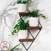 Подставка под цветы настенная на 3 полки 66-503