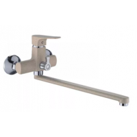 Смеситель для ванны POTATO силумин длинный излив кремовый P22222-9