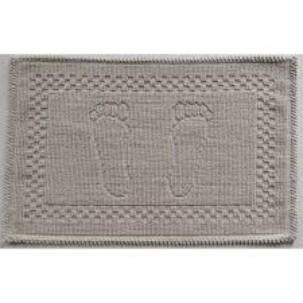 Коврик для ванной Ножки 60х40см хлопок экрю