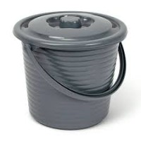Ведро 9л RUNIS с крышкой, графит 653-377