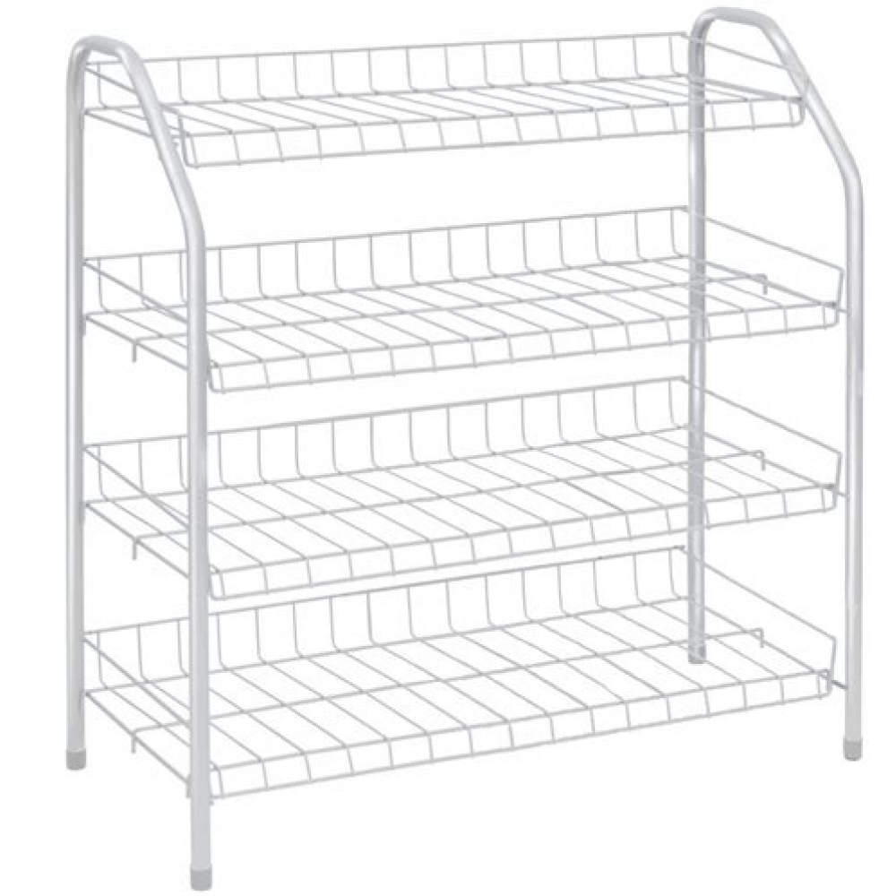 Этажерка д/обуви 4 полки белый ЭТ1/МБ